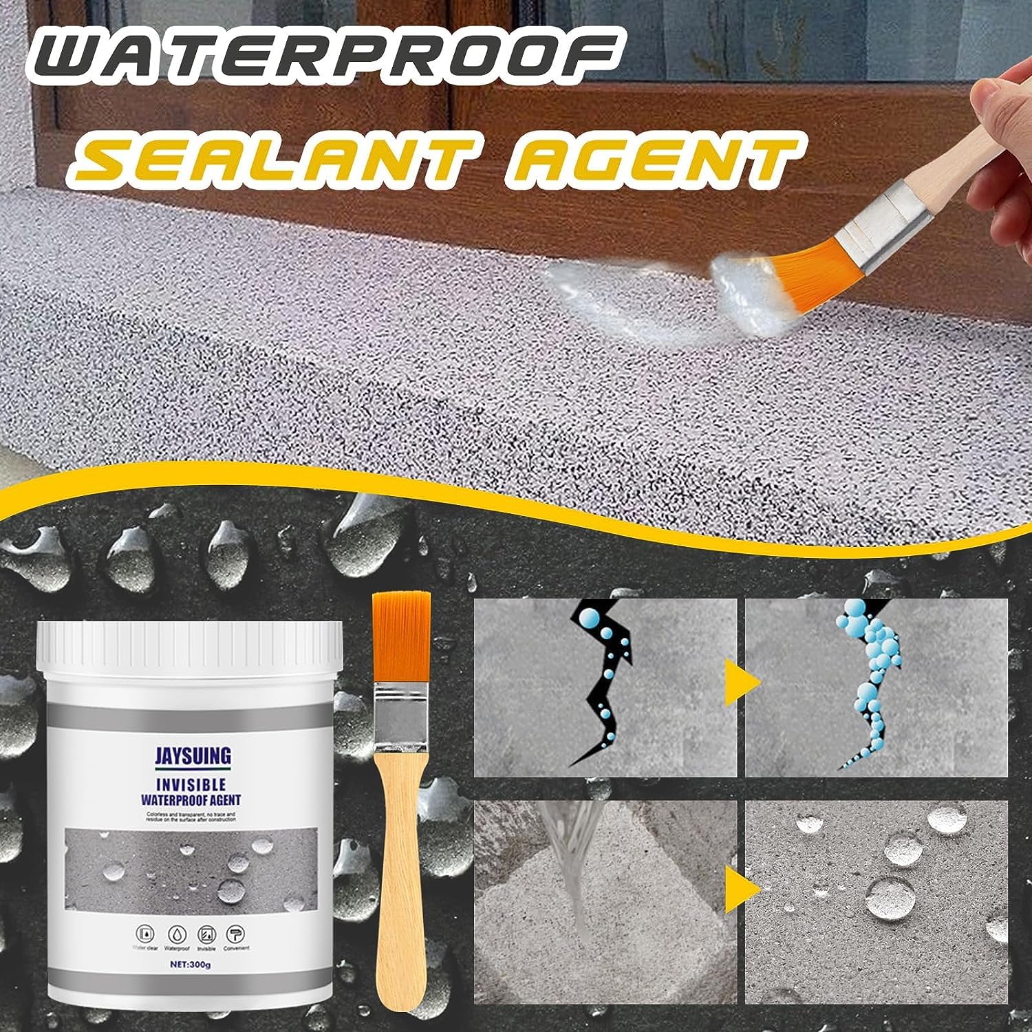 Agent de revêtement imperméable transparent - Jaysuing invisible waterproof